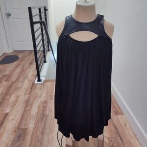 Mara Hoffman Leather Blouse